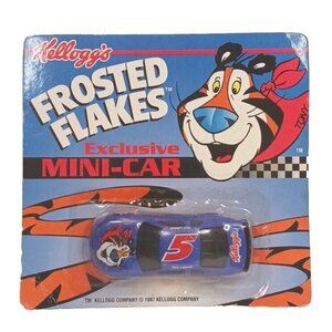 Kelloggs Tony Tiger Mini-Car Diecast Car Frosted Flakes Vintage Factory Sealed